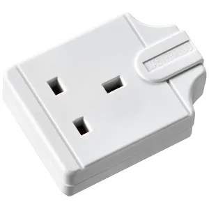 1G 13A TRAILING SOCKET WHITE