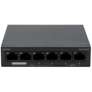 ESP 4 Port PoE Switch 60W Black