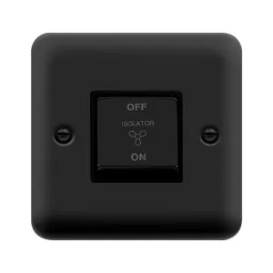 10A INGOT 3 POLE FAN ISOLATION PLATE SWITCH