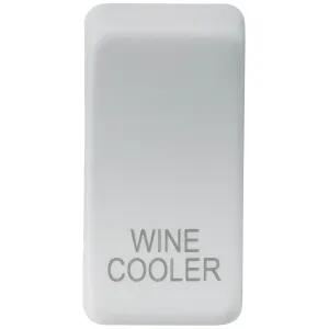 Switch cover "marked WINE COOLER" - matt white