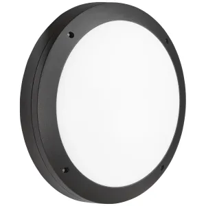 230V IP65 18W LED Round Bulkhead CCT with Emergenc