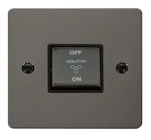 10A INGOT 3 POLE FAN ISOLATION PLATE SWITCH