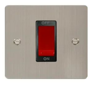 Define - 50A 1 Gang Double Pole Switch - Red Rocke