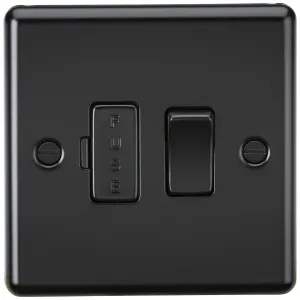 13A Switched Fused Spur Unit - Matt Black