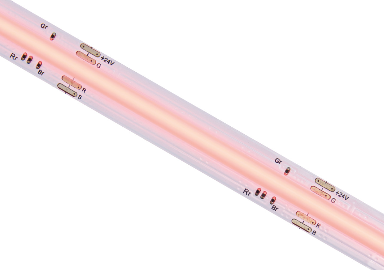 RGB COB, IP20, 5W MTR COB LED STRIP, 24V, 10MM PCB