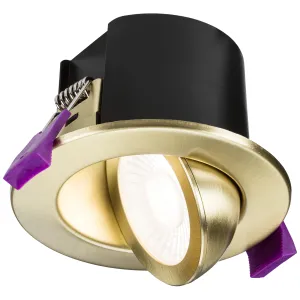 SpektroLED Evo Tilt - Fire Rated IP65 Downlight wi