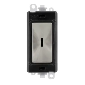 20AX 2 Way Keyswitch Module - Black - Satin Chrome