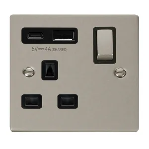 DECO 'INGOT' 13A 1  GANG  SWITCHED SAFETY SHUTTER