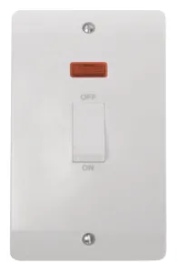 Mode - 50A 2 Gang Double Pole Switch With Neon (Ve