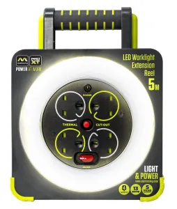 4 SOCKET 5M 13 AMP H05VV-F3G1,25MM WORKLIGHT REEL