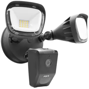 WI-FI Security Camera with Twin Spot Lights Black