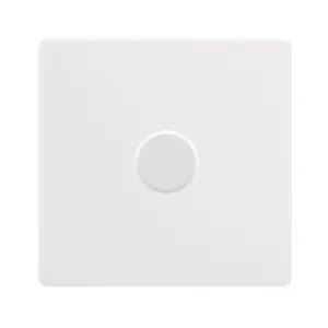 1 GANG 2 WAY 100W DIMMER SWITCH - POLAR WHITE