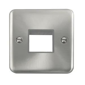 1 Gang MiniGrid- Unfurnished Plate - 2 Apertures