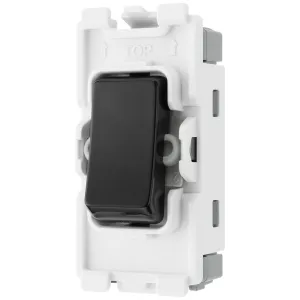 GRID EVOLVE 20AX SWITCH MODULE DOUBLE POLE - BLACK