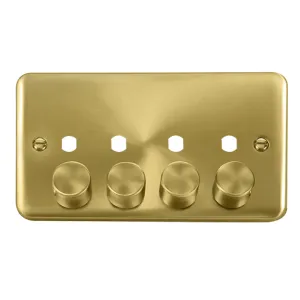DPSB 4 GANG DOUBLE DIMMER PLATE & KNOBS