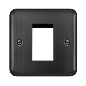 1 GANG NEW MEDIA 1 APERTURE PLATE - MATT BRONZE