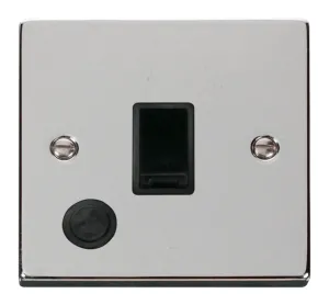 20A 1 Gang DP Switch With Flex Outlet - Black
