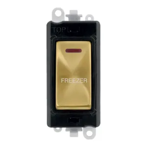 20AX Double Pole Switch With LED Module - Black -