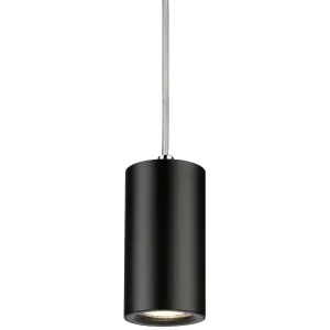 Dasan Single Short Fixed Round Pendant Black