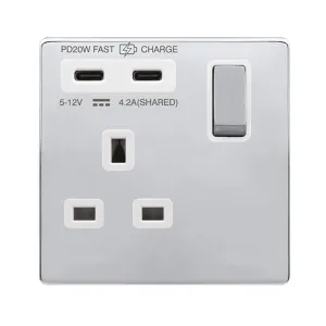 DEFINITY COMPLETE 'INGOT' 13A 1 GANG SWITCHED SAFE