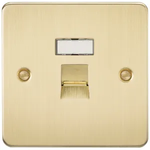 RJ45 Network Outlet - Brushed Brass
