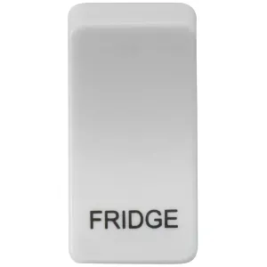 Switch cover "marked FRIDGE" - white