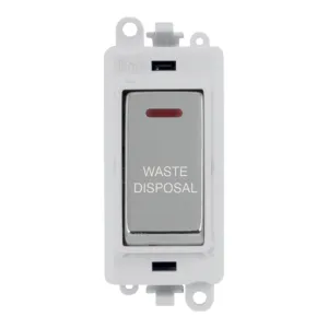 20AX Double Pole Switch With LED Module - Polar Wh
