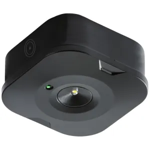 230V 3W LED Surface Emergency Downlight Black