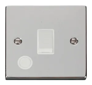 20A 1 Gang DP Switch With Flex Outlet - White