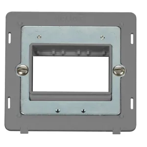 1 Gang MiniGrid- Unfurnished Plate Insert - 3 Aper