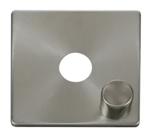 1 Gang Dimmer Switch Cover Plate - Brushed Stainle