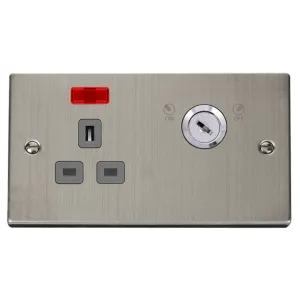 13A Ingot 1 Gang Double Pole Key Lockable Switched