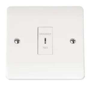 10AX 1 Gang DP 'Emergency Test' Key Switch