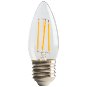 FILAMENT CANDLE E27 4W 470LM WARM WHITE 2700K NON