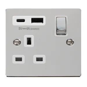 DECO 'INGOT' 13A 1  GANG  SWITCHED SAFETY SHUTTER