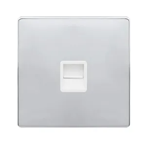 SINGLE TELEPHONE SECONDARY OUTLET - POLISHED CHROM
