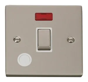 20A 1 Gang DP 'Ingot' Switch With Flex Outlet And