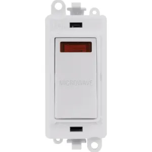 20AX Double Pole Switch With Neon Module - Polar W