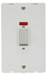 Definity - 50A 2 Gang Double Pole Switch With Neon