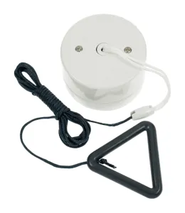 10AX 2 Way Pull-cord Switch with Grey Bangle