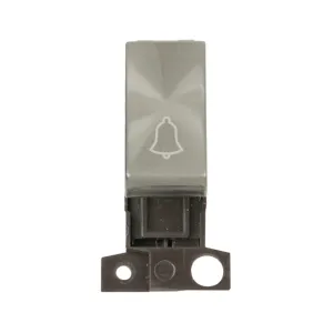 1 Way Retractive Ingot 10A Switch 'Bell' - Brushed