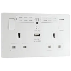 EVOLVE PEARLESCENT WHITE (WHITE) WIFI EXTENDER DOU