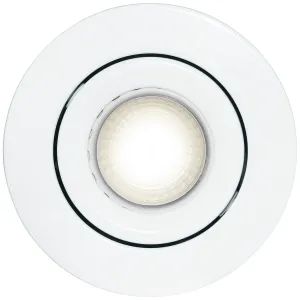 ADJUSTABLE FIRE RATED GU10 DOWNLIGHT WHITE SUPPLIE