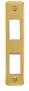 2 Gang MiniGrid Unfurnished Architrave Plate - 2 A