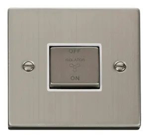 10A INGOT 3 POLE FAN ISOLATION PLATE SWITCH