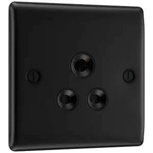 NEXUS METAL MATT BLACK SINGLE ROUND PIN UNSWITCHED