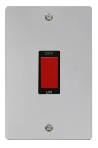 Define - 50A 2 Gang Double Pole Switch (Vertical)