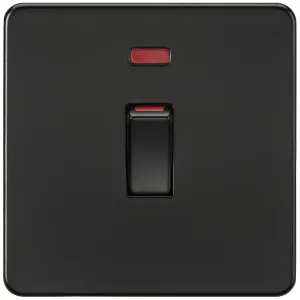 45A DP Switch with Neon (1G size) - Matt Black