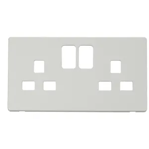 2G 13A SW SOCKET PLATE  - MW